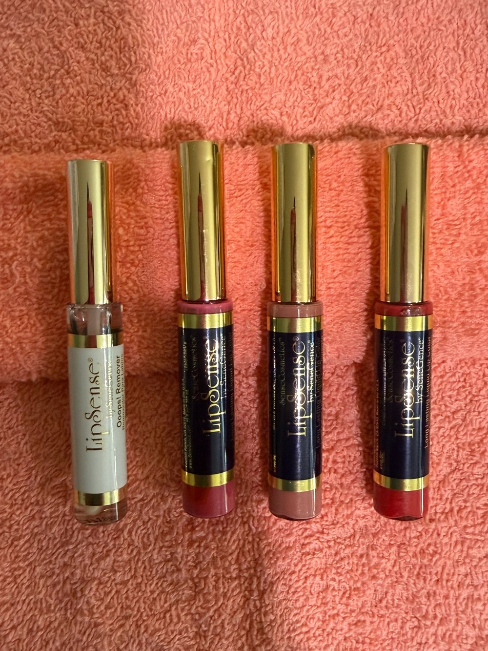 LipSense Lip Color Set by LipSense — Rose, Mauve, Nude & Red
